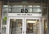 NOTICE 80 John Frank Place NO SMOKING NO VAPING CALL SECURITY 647-705-7646 AUTOMATIC CAUTION