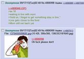 Anonymous 09/17/13(Tue)02:48 No.4806998 Replies: >>4806999 >>4807009 >>4806948 (OP) >be 10 >waiting in line with mom >Hold on, I forgot to get something stay in line." >Line gets closer to the front >Mom still not back yet Anonymous 09/17/13(Tue)02:49 No.4806999 Replies: >>4807013 File: 1379400589600.jpg-(15 KB, 300x300, 1365353181649.jpg) >>4806998 Oh f--- please don't