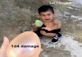 1d4 damage Lvl 1 Wizard
