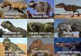 TRUTH ABOUT KILLER DINOSAURS (2001) CHASED BY DINOSAURS (2003) DINOSAURS ALIVE (2007) TARBOSAURUS THE MIGHTIEST EVER (2008) DINO KING: SPECKLES THE TARBOSAURUS (2012) DINO FIGHT (2017) DINO KING 2: JOURNEY TO FIRE MOUNTIAN (2018) PREHISTORIC PLANET (2022) CAMP CRETACEOUS HIDDEN ADVENTURE (2022)