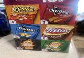 S HEESEL Doritos NACHO CHEESE FLAVOR Cheetos Crunchy 4 ED SNACKS Doritos 3 NO COLORS COOL RANCH Lay's BARBECUE 3 Fritos BRAND CHILI CHEESE 2 FLAVORED CORN CHIPS NO COLORS ARTIFICIAL SOURCES 1930 ART Lay's SOUR CREAM & ONION CIAL 3 3