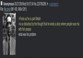 Anonymous 05/27/26(Wed)18:57:04 No.220786296 File: file.png (981 KB, 969x1281) >Finds out he is part Welsh >>220786373 >Is so disturbed by the thought that he wrote a story where people race mix with fish people what was his problem
