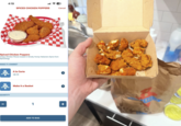 4:19 .Il 65 Cancel SPICED CHICKEN POPPERS Spiced Chicken Poppers Crispy Chicken Pieces tossed in Smoky Honey Habanero Spice from Spiceology MAKE IT A BASKET B BURGERVILLE A la Carte +$5.99 B BURGERVILLE QUANTITY Make it a Basket > 1 ADD TO BAG + ERVI