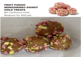 FRUIT PUNCH MUNCHKINS® DONUT HOLE TREATS 80 Cal/Donut Hole Redeem for 400 pts BREVE BEC