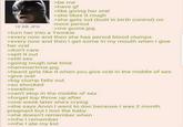 12 KB JPG >be me >have gf >like giving her oral >she likes it rough >she gets iud (built in birth control) no more period >me gusta.jpg >turn her into a Twinkie >every now and then she has period blood clumps >every now and then I get some in my mouth when I give her oral >don't care >spit it out >still sex >going rough one time >hammertime.jpg >heard girls like it when you give oral in the middle of sex >give oral >big clump falls out >so shocked >swallow >can't stop in the middle of sex >forget top throw up after >one week later she's crying >she says Anon I went to doc because I was 2 month pregnant but I lost the baby >she doesn't remember when >mfw I remember >mfw I ate my kid