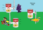 CONDENSED SOUP SOUPE CO Campbell's Chicken Noodle Poulet et nou t nouilles A Campbells Chicken Noodle Poulet et nouilles Glencoe 1692 Campbells Chicken Noodle Poulet et nouilles .