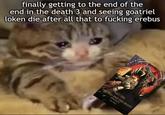 finally getting to the end of the end in the death 3 and seeing goatriel loken die after all that to f------ erebus THE END AND THE DEATH VOLUME III Da Amet