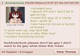 Anonymous 03/25/18(Sun)13:57:27 No.44135120 229 KB PNG >straight boy >about 5'5 but I don't let it get to me >meet 6'5 guy at a camp that I work at >we have to move a bunch of boxes >I pick one up, trip and fall >"don't be such a silly little boy" >instant throbbing boner fuckfuckcfuck please don't be gay I don't want to be gay what does this mean 34 Replies / 5 Images View Thread
