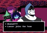 7.* * Ahahah!!! * Lancer joins the Team