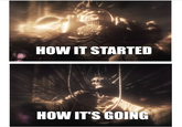HOW IT STARTED HOW IT'S GOING