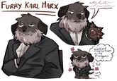 FURRY KARL MARX мен violent revolution with Shotguns 3 wag wag