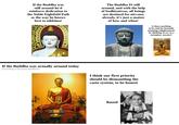 If the Buddha was still around he'd reinforce dedication to the Noble Eightfold Path as the way he knows best to nibbāna! The Buddha IS still around, and with the help of bodhisattvas, all beings are destined for nirvana already, it's just a matter of how and when! If the Buddha was actually around today (according to Navayana Buddhists) I think our first priority should be dismantling the caste system, to be honest Based Is there anything to be said for instantly attaining enlightenment by thinking of sex as a metaphor, anyone?