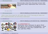 Anonymous 05/31/26(Sun)18:01:52 No. 18505995 Reminder that the Soviet Union fell because they opposed the one true God. 78 KB JPG Anonymous 05/31/26(Sun)18:03:55 No. 18505997 >the one true god is ok with the CCP having a veto on the appointment of chinese bishops >>18506033 # Anonymous 38 KB PNG 18506038 # >>18506273 # 05/31/26(Sun)18:36:53 No. 18506033 >>18505997 # Nobody who refuses to give God his glory will avoid humiliation. Just as Babylon and the USSR fell, so too will the PRC.