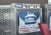 WOUHT EXCHANGE NO EXCHANGE Blue Rhino $62.99 $2399 CLEANE AND LI Bluekhino.com 99F0 How Propane Exchange Works: Blue Rhino DROP SWAP GO Confo De EMERGENCIES:1.800.258.7466 KOVARI NO SMOKING FLAMMABLE LP GAS Neg ghore ...... E