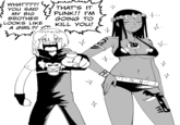 WHAT???! YOU SAID MY BIG BROTHER LOOKS LIKE A GIRL?! M THAT'S IT PUNK!! I'M GOING TO KILL YOU! А I.. 2