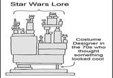 Star Wars Lore அ Costume Designer in the 70s who thought something looked cool