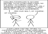 KNOWING PODRACERS IS SECOND NATURE TO US STAR WARS FANS, 50 IT'S EASY TO FORGET THAT THE AVERAGE MOVIEGOER PROBABLY ONLY REMEMBERS RATTS TYRELL, CLEGG HOLDFAST, OR BEN QUADINAROS. 1 AND DUD BOLT, OF COURSE. OF COURSE. EVEN WHEN THEY'RE TRYING TO COMPENSATE FOR IT, STAR WARS NERDS WILDLY OVERSTIMATE THE AVERAGE PERSON'S FAMILIARITY WITH GLUP SHITTOS.