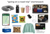 8:05 Stay on 23 North 12 mi to as "going on a road trip" starterpack 1 hr 24 min 81 mi 2.29 PM Exit Kleenex Hydra Plock Lay's Salt & Vinegar SOUP SOUR PATCH Kids A STANLEY 85.195 followers road trip vibes includes: • nostalgic songs ⚫ songs everyone knows ⚫ one emotional song