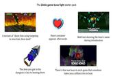 Attack The Zelda game boss fight starter pack A variant of "shoot him using targeting to stun him, then slash" Heart container appears afterwards Parasitic Armored Arachnid GOHMA Bold text showing the boss's name during introduction The item you got in the dungeon is key to beating them Phantom Shadow Beast BONGO BONGO There's that one boss in each game that somehow takes you a zillion tries to beat