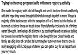 Trying to cheer up pregnant wife with more registry activity She made the registry with a lot of thought and sent it to close friends and family with the hope they would thoughtful/mindful enough to pitch in more. We got a majority of the basic needs with the exception of 1 or 2 items but she feels a bit bummed out since times are tough in our friends/family circle and a lot of things weren't bought. I am being a bit dishonest by posting this and not atleast telling her cause she wants the registry items to be bought by our close friends and family as a big show of care but its bumming her out even more that no one is really engaging with it. So guys whatever you can get or buy for us helps thank you very much.