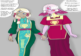 Can't believe you overslept again. Aren't you Ulydilytes supposed to be a Magisterial House? All prim, proper, y'know, Terran? Come on, as funny as it would be, we shouldn't be late. Handholding... Before marriage..? Are all the Iyamora so forward? I guess that's why they're a Nomadic House...