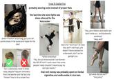 type B ballerina probably wearing socks instead of proper flats the last time she wore tights was dress rehersal for the Nutcracker doesn't have an actual bag, just puts her pointe shoes in her purse and hopes for the best ✓ hair is absolutely never in dress code, despite frequent reminders from the teacher and the fact she *knows how to do a proper bun *while stretching* wears her "warmups" all class they aren't warmups, she doesn't have a leotard on underneath, don't let her gaslight you "hey, do you know anyone I can borrow like 500 € from? I took a loan from some people I really shouldn't have to pay my rent last month.." that rent money was probably spent on herbal cigarettes and vodka sodas in nice bars "hey, your ribbons and elastic are both inside out.. and backwards somehow" "okay, and? "girl what did you do??" "long story"