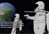 Me making a homebrew chapter of black and gold marines who lost their homeworld in the past to tyranids and now has a grudje against them The f------ Scythes of the Emperor