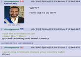 Anonymous [+] Crime: 0% 06/29/25(Sun)23:33:46 No.212261384 W--??? How did he do it??? 22 KB JPG Anonymous ❤❤❤ 06/29/25(Sun)23:39:05 No.212261467 >put the criminals in jail >keep them there ground breaking and revolutionary >>212261472 # >>212265600 # Anonymous 06/29/25(Sun) 23:39:23 No.212261470 >arresting criminals makes your country safer Wow!