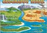 GEOGRAPHY TERMS Iceberg Fjord Sea Cape Forest Bay Lake Basin Hill Valley Plain Waterfall Prairie Swamp Rain Forest Jungle Sound Marsh Isthmus Beach Strait Mountain Volcano Glacier Tundra Butte Geyser Plateau Desert Oasis Canyon Mesa Dune River Cave Delta Cliff Coast Channel Peninsula Ocean Gulf Island Archipelago Atoll Lagoon