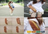 baguette bag wwwwwwwwww yellow brown green grey