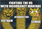 FIGHTING THE US WITH INSURGENCY WARFARE 201 VIETNAM AFGHANISTAN SERBIA