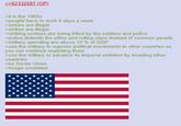 >>62332587 (OP) > it is the 1960s >people have to work 6 days a week >unions are illegal >strikes are illegal > striking workers are being killed by the soldiers and police >police defends the elites and rulling class instead of common people >military spending are above 10% of GDP >use the military to supress political movements in other countries so you can continue exploiting them >use the military to advance its imperial ambition by invading other countries >be Soviet Union >Image unrelated