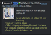 Anonymous (ID: FzbjVmKN File: 20-bulgarian-leva-banknot(...).jpg (135 KB, 1000x543) 06/09/26(Tue)18:02:25 No.536705975 20 >>536706898 I remember before I moved out me and my family found an infinite fridge glitch. >Buy fridge with Ice machine in the first drawer of the freezer >Have warranty >It breaks every 6-9 months like clockwork >Call Bosch and they swap out our fridge every 6-9 months with a brand new one. >They eventually stop selling our model so they just swap it out with the newer one >The new one's ice machine also breaks once a year.