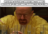 VISENYA GLAZERS INVENTING A WHOLE DIFFERENT STORY AND CHARACTER TO STAN
