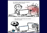 PC when opening the Space Marine faction pack 31 VARRI ۲۴ B2222 PC when opening any other faction pack VRR? STILMEY