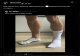 Jakey Faden @KeyJay115 212 Low socks are a sensory nightmare from h designed by Hitlerian disciples. Max Müller @max03mlle - Jun 1 Do u prefer low or high socks? 5:03 AM - Jun 3, 2026 - 4M Views Ø ..