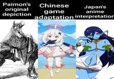 Paimon's Chinese Japan's original depiction game anime adaptation interpretation