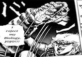 I reject my Biology, JOJO!!! imgflip.com W S