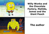 3.6 Willy Wonka and the Chocolate Factory, Matilda, James and the Giant Peach The author