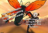 The News media and the FBI ruining his life afterwards Richard Jewell after saving countless lives at the 1996 Olympics MINAMI