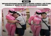NEWS WHOLESOME MOMENT GOES VIRAL AS FAN FINALLY MEETS HIS CHILDHOOD HERO THE PINK RANGER! ラシ AERO 97