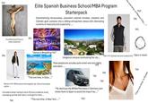 TIA! Elite Spanish Business School/MBA Program Starterpack Overwhelming nervousness, persistent colonial mindset, classism and Catholic guilt combine into a stifling atmosphere dense with alternating currents of insecurity and superiority....... ¡VIL ¡VIL Crucified Jesus/Cross in every classroom "Vamos a Bling Bling TIO!" "This one time, in Ibiza....." TIO! his one time, in Mexico City....." TIA! Gorgeous campus overlooking the city.... Men's Fit: Quilted vest and collared shirt Opus or Jesuit Most people are actually quite smart and very highly educated..... ¡VII TIA! TIA! -0- TIA! S.NO 177H Women's Fit: White pants and evergreen top. Some how always stylish.... Complains about having to work 20 hours a week at cushy overpaying job that their dad or uncle got for them.... "My dad buys the BMWs/Mercedes in Germany and drives them to Spain to avoid the import tax...." TIA! "This one time, in New York....." TIO! TIA! "This one time, in Dubai,