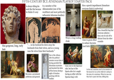 FIFTH-CENTURY BCE ATHENIAN PLAYBOY STARTER PACK Is a member of the Is always tilting his neck like this because Alkmaionidai (one of the he thinks it's sexy wealthiest and most politically influential Athenian families) Has a speech impediment (Somehow everyone finds it endearing) Has gorgeous, long, curly hair 66 in his boyhood he drew away the husbands from their wives, and as a young man the wives from their husbands." Becomes a prominent politician and general Has to flee Athens after his political enemies accuse him of having parodied the Eleusinian mysteries and knocked the d---- off the herms during a night of drunken partying with his buddies Wears a long trailing cloak Goes to great effort to seduce Socrates (and fails) Goes over to the Spartans' side, but has to flee Sparta after he's caught having an affair with the Spartan king's wife Has a beautiful dog that everyone admires― then cuts its tail off to distract from his other scandals In the end, assassins sent by his enemies set the house he's in on fire while he's asleep in the arms of a courtesan. When he runs out, they hurl a spear into him, killing him.
