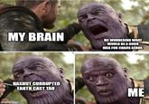 MY BRAIN ME WONDERING WHAT WOULD BE A GOOD IDEA FOR CHAOS KENOS HASHUT CORRUPTED EARTH CAST TAU imgflip.com ME