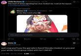 Chibi Reviews ✔ @ChibiReviews - Jun 13 This level of virtue signaling has stun-locked me. Look at the repost. x.com/demenishki/sta... 1 deme reposted Meme 2❤ @Meme_Aestheticc + 16h Three Stars and a Sun ▸ This post is unavailable. 152 t 401 11K ili 902K Ø deme @demenishki wait omg aren't you the guy who's fiancé literally cheated on you and your whole friend group sided with her? LMFAO 2:07 AM - Jun 13, 2026 5.3M Views