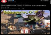 KFC KFC @KFC_ES Translated from Spanish by Grok X.com The next Shrek trailer is gonna end up looking like this: Rate this translation: B SHIREK 67 mother KFC виногом 7777777 XFC KFC JBL WORLD