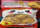 hee Fluf MONTOY Plush Bag Sac en peluche Bolsa de peluche WITH HOOK AND LOOP CLOSURE VEC FERMETURE À CROCHETS ET BOUCLES CON CIERRE DE GANCHO Y BUCLE Donut Fluffs besti Stiff's 5 pc 5 mcx da 5 pzas en jolla PALS