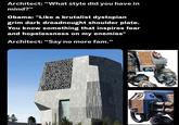 Architect: "What style did you have in mind?" Obama: "Like a brutalist dystopian grim dark dreadnought shoulder plate. You know something that inspires fear and hopelessness on my enemies" Architect: "Say no more fam." UNCONSTRAIN CONVENTION WHAT IS RE OUGH FRE INTE FIRST STE NEW GRO RE ARE MORE OSSED AMERICA OF ANY ON NEMOST POWER REDEMOCRACY WETHE PEOPL MEYES WE CAN WNED BY NO ONE EVERYONE OH ISTASKWE ARE TRY TO FOURS NUALL NATION NECISE KORSK CORINTHE BADAB ZHOROS THOTH GEHENNA FLOTIS CHARIV DANTRIS BELLIS REMU JELTY TALASSAR ST DIMMARIX GEHENNA ADANTRIS BADAB ICHAR CALTH