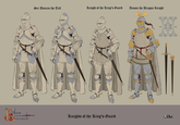 Ser Duncan the Tall Knight of the King's Guard Aemon the Dragon Knight lood Knights of the King's Guard HUbal ittersteel