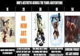1E DND'S AESTHETIC ACROSS THE YEARS: KOSTCHTCHIE 3E 4E 5E 2E NO NEW ART One NAKED COOKIE MONSTER IS LAYING WASTE HERE 2E GIVES US BLOOD WAR CONTENT, BUT DIDN'T GIVE US ANY HAMMERTIME THIS LOOKS LIKE IT COULD BE A DOUBLE MINT GUM AD FOR THE CHAOTIC EVIL T YOU SEE WHAT HAPPENS SOMEONE FORGOT WHEN YOU FIND A STRANGER IN THE ALPS!? HIS SAFE WORD!
